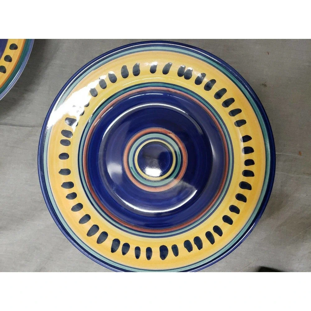 Pier 1 ITALIAN SWIRL Rimmed 9-1/2